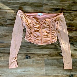Sexy long sleeve blouse.